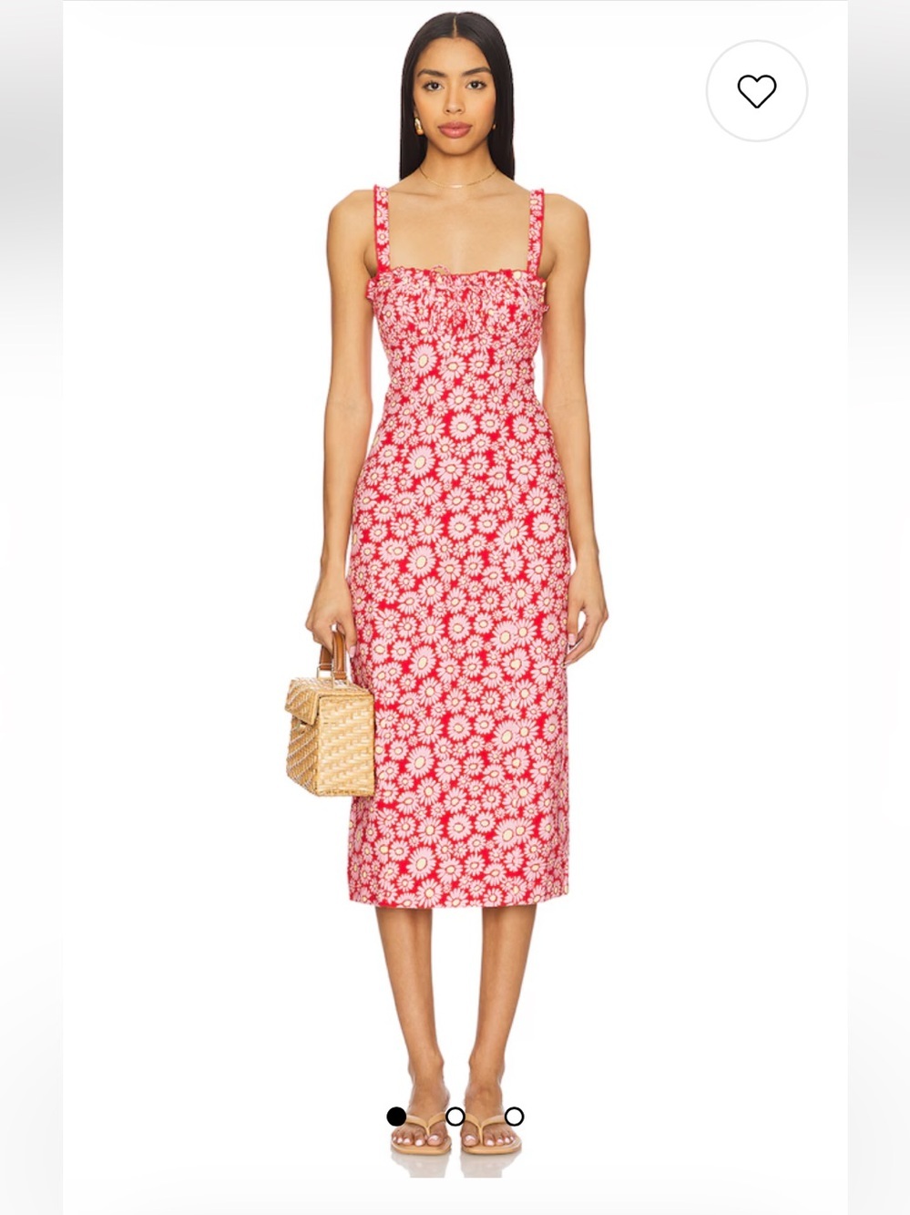 Lucinda Printed Midi Dress in Tomato Daisy
Free People NWT